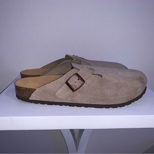 Birkenstock Taupe Suede Leather 10.5 men